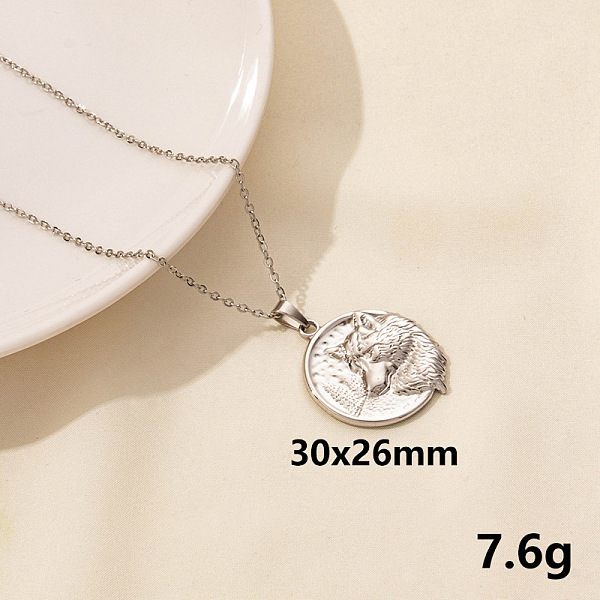 PandaHall 304 Stainless Steel Wolf Pendant Necklace, Cable Chain Necklaces Stainless Steel Wolf
PandaHall 304 Stainless Steel Wolf Pendant Necklace, Cable Chain Necklaces Stainless Steel Wolf