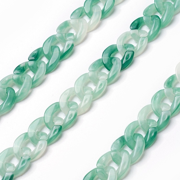 PandaHall Acrylic Curb Chains, Medium Sea Green, Link: 13x10~10.5x2.5~3mm, about 70cm/strand, 27.56 inch Acrylic Green
PandaHall Acrylic Curb Chains, Medium Sea Green, Link: 13x10~10.5x2.5~3mm, about 70cm/strand, 27.56 inch Acrylic Green