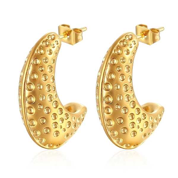 PandaHall 304 Stainless Steel Stud Earrings, Crescent Moon, Golden, 23x8mm 304 Stainless Steel Moon
PandaHall 304 Stainless Steel Stud Earrings, Crescent Moon, Golden, 23x8mm 304 Stainless Steel Moon