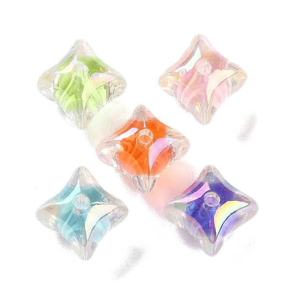 PandaHall UV Plating Iridescent Transparent Acrylic Beads, Bead in Bead, Rhombus, 14.5x14.5x15.5mm, Hole: 3mm Acrylic Rhombus
PandaHall UV Plating Iridescent Transparent Acrylic Beads, Bead in Bead, Rhombus, 14.5x14.5x15.5mm, Hole: 3mm Acrylic Rhombus