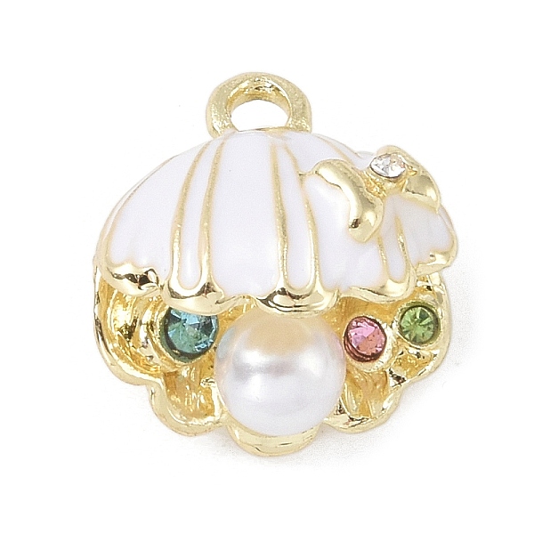PandaHall Alloy Rhinestone Pendants, with Resin Pearl, Shell Shape, Golden, White, 16.5x15.5x14mm, Hole: 2mm Alloy+Rhinestone Shell Shape...
PandaHall Alloy Rhinestone Pendants, with Resin Pearl, Shell Shape, Golden, White, 16.5x15.5x14mm, Hole: 2mm Alloy+Rhinestone Shell Shape...