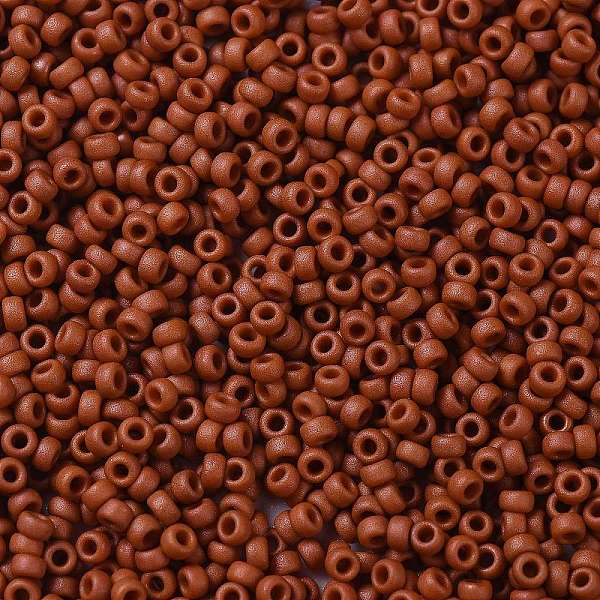 PandaHall MIYUKI Round Rocailles Beads, Japanese Seed Beads, 15/0, (RR2315) Matte Opaque Terra Cotta, 1.5mm, Hole: 0.7mm, about 5555pcs/10g..., Red
PandaHall MIYUKI Round Rocailles Beads, Japanese Seed Beads, 15/0, (RR2315) Matte Opaque Terra Cotta, 1.5mm, Hole: 0.7mm, about 5555pcs/10g..., Red