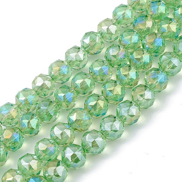 PandaHall Transparent Electroplate Glass Beads Strands, Faceted, Round, AB Color Plated, Lime Green, 9~10x9~9.5mm, Hole: 1.4mm, about...
PandaHall Transparent Electroplate Glass Beads Strands, Faceted, Round, AB Color Plated, Lime Green, 9~10x9~9.5mm, Hole: 1.4mm, about...
