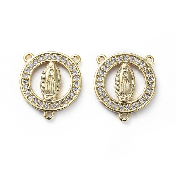 PandaHall Brass Micro Pave Cubic Zirconia Chandelier Component Links, 3 Loop Connectors, Ring with Virgin Mary, Rosary Center Piece, Clear...
PandaHall Brass Micro Pave Cubic Zirconia Chandelier Component Links, 3 Loop Connectors, Ring with Virgin Mary, Rosary Center Piece, Clear...