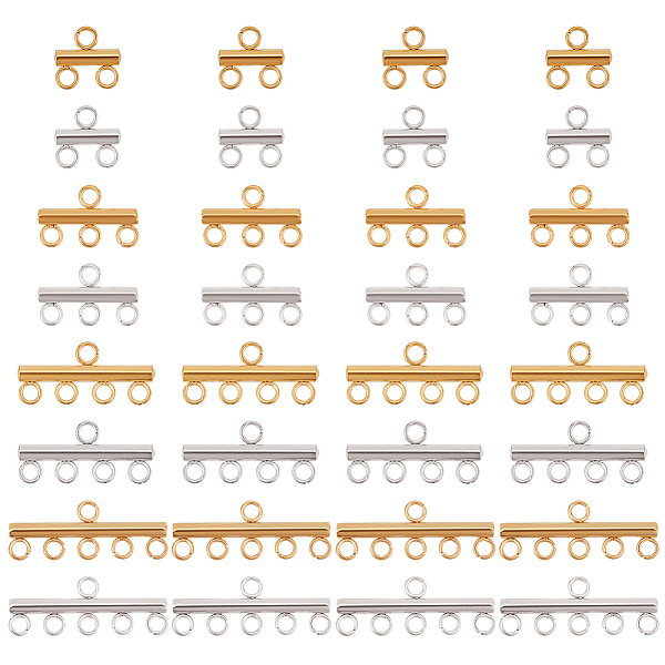 PandaHall 32Pcs 8 Style 304 Stainless Steel Chandelier Component Links, Golden & Stainless Steel Color, 9x10~25x2.5mm, Hole: 2mm...
PandaHall 32Pcs 8 Style 304 Stainless Steel Chandelier Component Links, Golden & Stainless Steel Color, 9x10~25x2.5mm, Hole: 2mm...