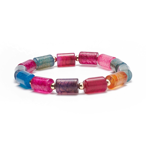 PandaHall Natural Multi-Color Agate Column Beaded Stretch Bracelet, Gemstone Jewelry for Women, Inner Diameter: 2-1/2 inch(6.3cm)...
PandaHall Natural Multi-Color Agate Column Beaded Stretch Bracelet, Gemstone Jewelry for Women, Inner Diameter: 2-1/2 inch(6.3cm)...