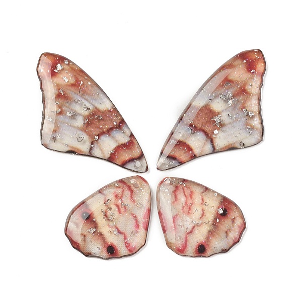 PandaHall Translucent Resin Pendants Set, with Silver Foil, Butterfly Wing Charm, Indian Red, 23~39x19.5~24x2.5mm, Hole: 1mm, 4pcs/set Resin...
PandaHall Translucent Resin Pendants Set, with Silver Foil, Butterfly Wing Charm, Indian Red, 23~39x19.5~24x2.5mm, Hole: 1mm, 4pcs/set Resin...