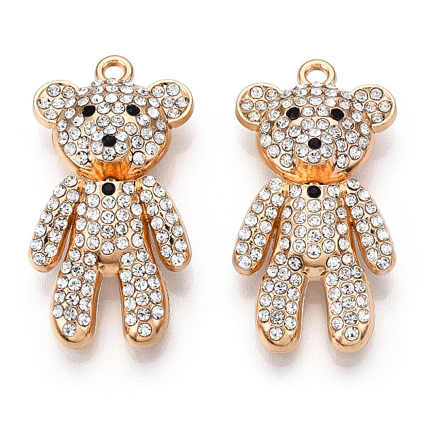 PandaHall Alloy Pendant, with Rhinestones, Cadmium Free & Lead Free, Bear Charms, Golden, 42x21.5x10.5mm, Hole: 2.2mm Alloy+Rhinestone Bear
PandaHall Alloy Pendant, with Rhinestones, Cadmium Free & Lead Free, Bear Charms, Golden, 42x21.5x10.5mm, Hole: 2.2mm Alloy+Rhinestone Bear