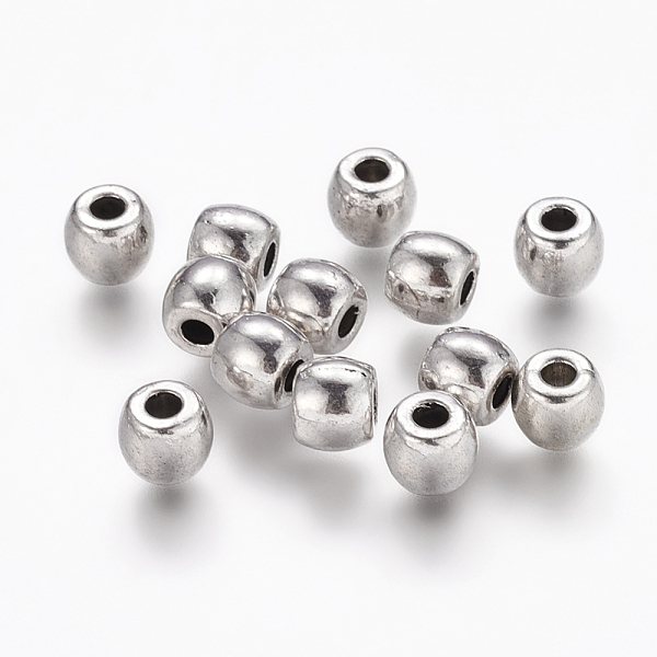 PandaHall Tibetan Style Alloy Beads, Lead Free & Nickel Free & Cadmium Free, Barrel, Antique Silver Color, 6x5mm, Hole: 2.5mm Alloy Barrel
PandaHall Tibetan Style Alloy Beads, Lead Free & Nickel Free & Cadmium Free, Barrel, Antique Silver Color, 6x5mm, Hole: 2.5mm Alloy Barrel