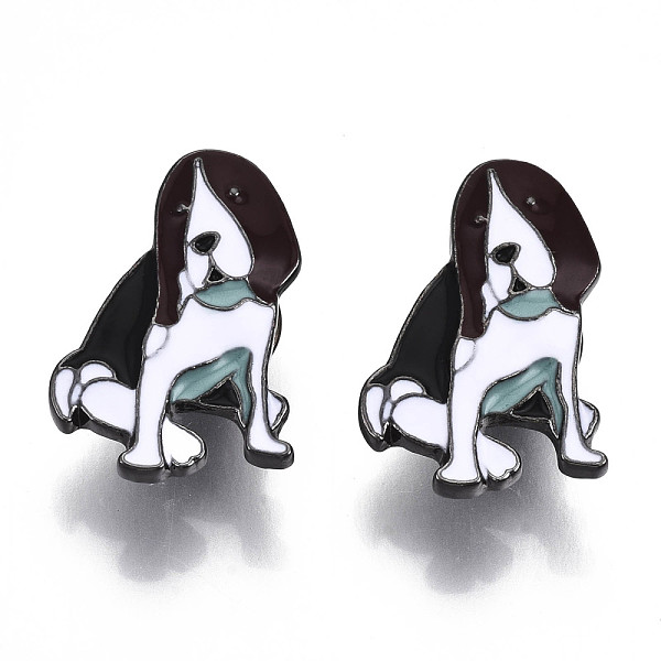 PandaHall Alloy Brooches, Enamel Pin, with Brass Butterfly Clutches, Dog, Gunmetal, Colorful, 26x18x2mm, Pin: 1mm Alloy+Enamel
PandaHall Alloy Brooches, Enamel Pin, with Brass Butterfly Clutches, Dog, Gunmetal, Colorful, 26x18x2mm, Pin: 1mm Alloy+Enamel