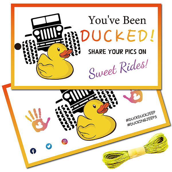 PandaHall CREATCABIN 50Pcs Duck Theme Paper Card, Greeting Card, Rectangle, with 10M Jute Twine, for DIY Crafts, Duck, 87.5x50mm, Hole: 4mm...
PandaHall CREATCABIN 50Pcs Duck Theme Paper Card, Greeting Card, Rectangle, with 10M Jute Twine, for DIY Crafts, Duck, 87.5x50mm, Hole: 4mm...