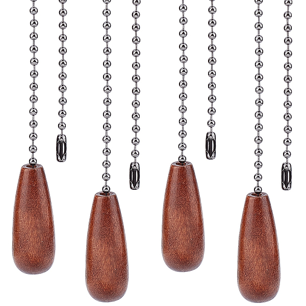 PandaHall GORGECRAFT 4 PCS Ceiling Fan Pull Chains Set Walnut Wooden Pull Chain Extension with Gunmetal Iron Ball Chains for Ceiling Light...
PandaHall GORGECRAFT 4 PCS Ceiling Fan Pull Chains Set Walnut Wooden Pull Chain Extension with Gunmetal Iron Ball Chains for Ceiling Light...