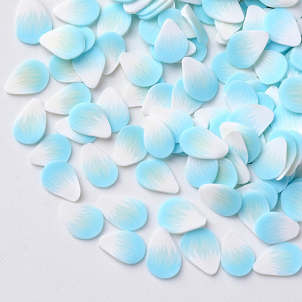 PandaHall Handmade Polymer Clay Nail Art Decoration Accessories, Petal, Pale Turquoise, 5~7.5x4~6x0.3~1mm, about 100000pcs/1000g. Polymer..., Cyan
PandaHall Handmade Polymer Clay Nail Art Decoration Accessories, Petal, Pale Turquoise, 5~7.5x4~6x0.3~1mm, about 100000pcs/1000g. Polymer..., Cyan