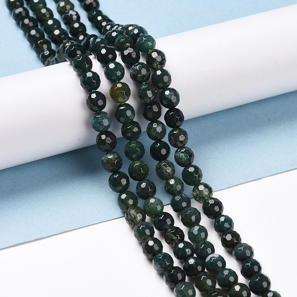 PandaHall Natural Moss Agate Beads Strands, Faceted(128 Facets), Round, 6mm, Hole: 1mm, about 64pcs/strand, 14.96''(38cm) Moss Agate Round
PandaHall Natural Moss Agate Beads Strands, Faceted(128 Facets), Round, 6mm, Hole: 1mm, about 64pcs/strand, 14.96''(38cm) Moss Agate Round