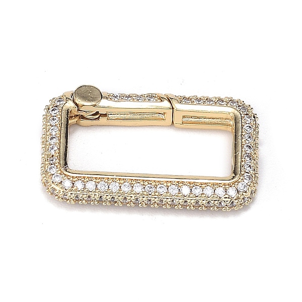 PandaHall Brass Micro Pave Clear Cubic Zirconia Spring Gate Rings, Long-Lasting Plated, Rectangle, Real 18K Gold Plated, 23x13.7x3.7mm Brass...
PandaHall Brass Micro Pave Clear Cubic Zirconia Spring Gate Rings, Long-Lasting Plated, Rectangle, Real 18K Gold Plated, 23x13.7x3.7mm Brass...