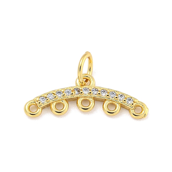 PandaHall Brass Micro Pave Clear Cubic Zirconia Chandelier Component Links, Arcuated Necklaces Connector Clasps, with Jump Ring, Real 18K...
PandaHall Brass Micro Pave Clear Cubic Zirconia Chandelier Component Links, Arcuated Necklaces Connector Clasps, with Jump Ring, Real 18K...