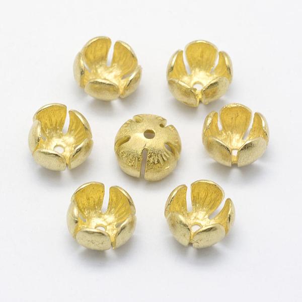 PandaHall Brass Bead Caps, 5-Petal, Lead Free & Cadmium Free & Nickel Free, Flower, Raw(Unplated), 12x8mm, Hole: 1.5mm Brass
PandaHall Brass Bead Caps, 5-Petal, Lead Free & Cadmium Free & Nickel Free, Flower, Raw(Unplated), 12x8mm, Hole: 1.5mm Brass