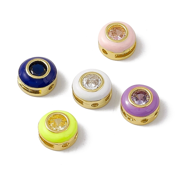 PandaHall Rack Plating Brass Cubic Zirconia Beads, with Enamel, Real 18K Gold Plated, Long-Lasting Plated, Cadmium Free & Nickel Free & Lead..., Multicolor
PandaHall Rack Plating Brass Cubic Zirconia Beads, with Enamel, Real 18K Gold Plated, Long-Lasting Plated, Cadmium Free & Nickel Free & Lead..., Multicolor