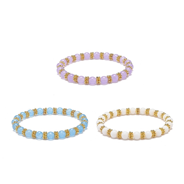 PandaHall 3Pcs 3 Color Natural Malaysia Jade(Dyed) & Alloy Daisy Beaded Stretch Bracelets for Women, Mixed Color, Inner Diameter: 2-1/8 inch..., Multicolor
PandaHall 3Pcs 3 Color Natural Malaysia Jade(Dyed) & Alloy Daisy Beaded Stretch Bracelets for Women, Mixed Color, Inner Diameter: 2-1/8 inch..., Multicolor