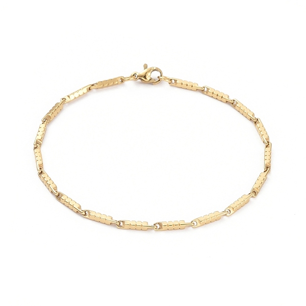 PandaHall Unisex 304 Stainless Steel Bar Link Chain Bracelets, with Lobster Claw Clasps, Mixed Color, 8-1/8 inch(20.7cm), 2mm 304 Stainless...
PandaHall Unisex 304 Stainless Steel Bar Link Chain Bracelets, with Lobster Claw Clasps, Mixed Color, 8-1/8 inch(20.7cm), 2mm 304 Stainless...