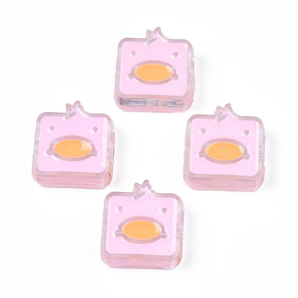 PandaHall Transparent Acrylic Beads, with Enamel, Square with Duck, Pearl Pink, 24x23x8mm, Hole: 3mm Acrylic Square
PandaHall Transparent Acrylic Beads, with Enamel, Square with Duck, Pearl Pink, 24x23x8mm, Hole: 3mm Acrylic Square