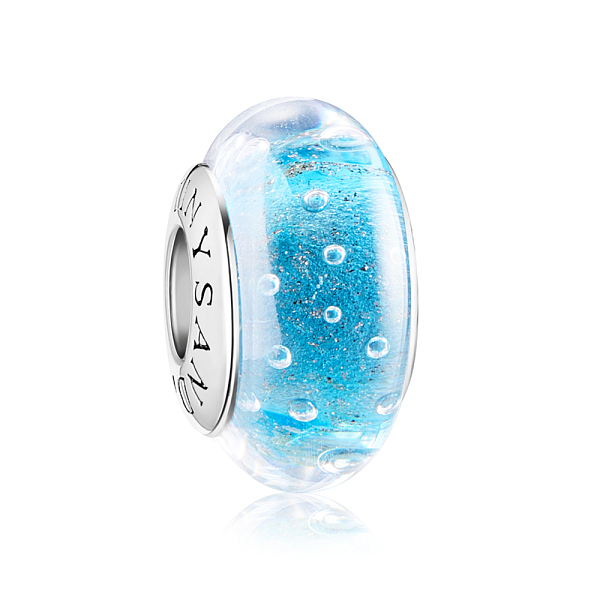 PandaHall TINYSAND Rhodium Plated 925 Sterling Silver Sky Blue Cystal Love Bead with Bubbles, Deep Sky Blue, Platinum, 15.2x9.5mm, Hole...
PandaHall TINYSAND Rhodium Plated 925 Sterling Silver Sky Blue Cystal Love Bead with Bubbles, Deep Sky Blue, Platinum, 15.2x9.5mm, Hole...