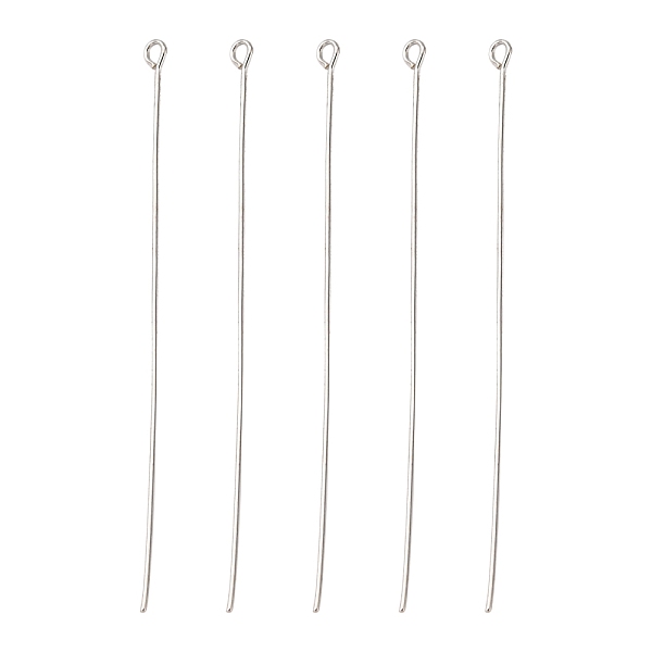 PandaHall Iron Eye Pin, Nickel Free, Platinum, 70x0.7mm, Hole: 2mm, about 1200pcs/500g Iron
PandaHall Iron Eye Pin, Nickel Free, Platinum, 70x0.7mm, Hole: 2mm, about 1200pcs/500g Iron