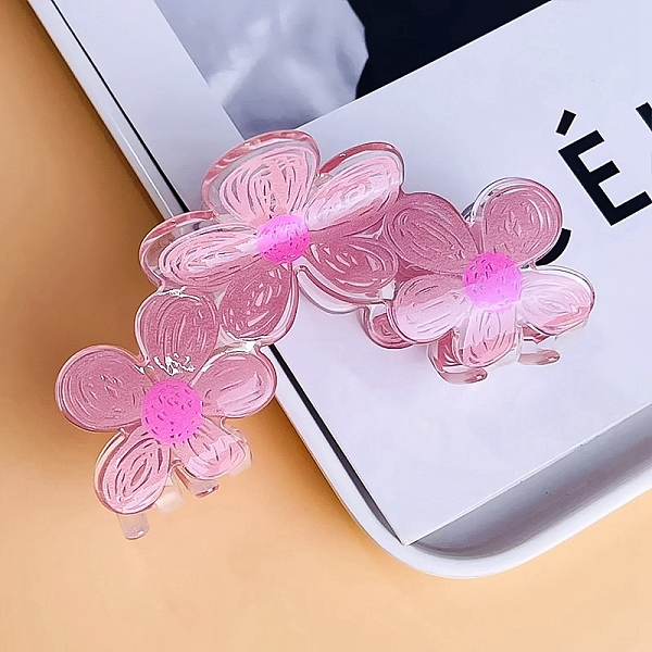 PandaHall Flower Acrylic Large Claw Hair Clips, for Women Girls, Pink, 60x95mm Acrylic Flower Pink
PandaHall Flower Acrylic Large Claw Hair Clips, for Women Girls, Pink, 60x95mm Acrylic Flower Pink