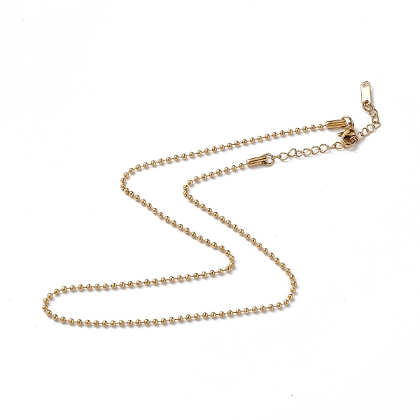 PandaHall Ion Plating(IP) 304 Stainless Steel Ball Chain Necklace for Men Women, Golden, 15.91 inch(40.4cm) 304 Stainless Steel
PandaHall Ion Plating(IP) 304 Stainless Steel Ball Chain Necklace for Men Women, Golden, 15.91 inch(40.4cm) 304 Stainless Steel