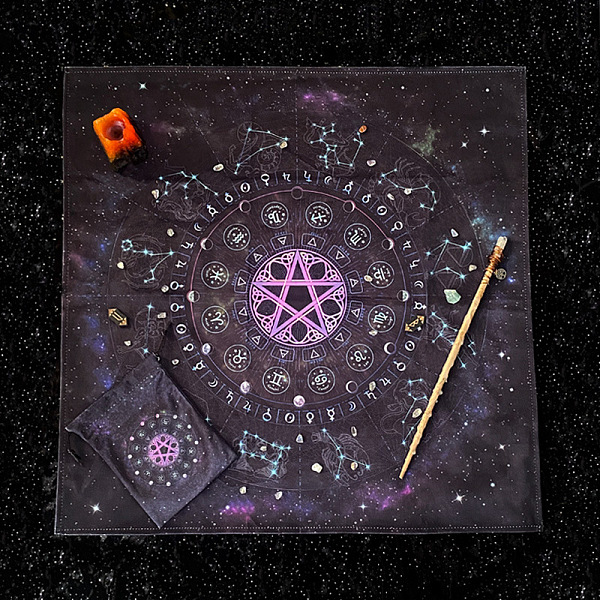PandaHall Velvet Fabric, Tarot Desk Fabric, Square with Star & Twelve Constellation Pattern, Violet, 640x640mm Velvet Square Purple
PandaHall Velvet Fabric, Tarot Desk Fabric, Square with Star & Twelve Constellation Pattern, Violet, 640x640mm Velvet Square Purple