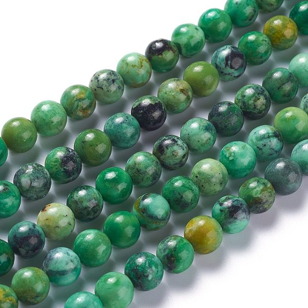 PandaHall Natural Variscite Bead Strands, Round, 8mm, Hole: 1.2mm, about 52pcs/strand, 15.94''(40.5cm) Variscite Round
PandaHall Natural Variscite Bead Strands, Round, 8mm, Hole: 1.2mm, about 52pcs/strand, 15.94''(40.5cm) Variscite Round