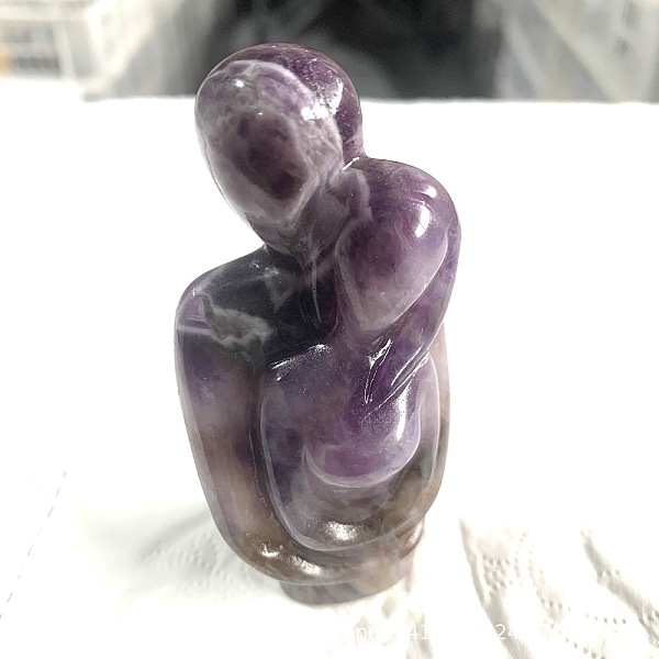PandaHall Natural Amethyst Carved Healing Couple Figurines, Reiki Energy Stone Display Decorations, 40x30x80mm Amethyst Human
PandaHall Natural Amethyst Carved Healing Couple Figurines, Reiki Energy Stone Display Decorations, 40x30x80mm Amethyst Human