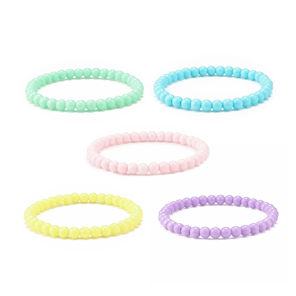 PandaHall Candy Color Acrylic Round Beaded Stretch Bracelet for Women, Mixed Color, Inner Diameter: 2-1/8 inch(5.4cm) Acrylic Multicolor
PandaHall Candy Color Acrylic Round Beaded Stretch Bracelet for Women, Mixed Color, Inner Diameter: 2-1/8 inch(5.4cm) Acrylic Multicolor