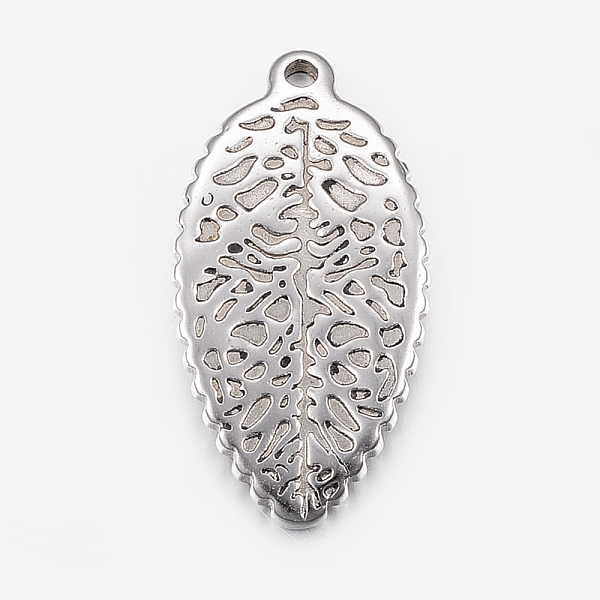 PandaHall 304 Stainless Steel Pendants, Leaf, Stainless Steel Color, 35x18x3mm, Hole: 2.5mm 304 Stainless Steel Leaf
PandaHall 304 Stainless Steel Pendants, Leaf, Stainless Steel Color, 35x18x3mm, Hole: 2.5mm 304 Stainless Steel Leaf