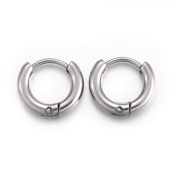 PandaHall 202 Stainless Steel Huggie Hoop Earrings, Hypoallergenic Earrings, with 316 Stainless Steel Pin, Stainless Steel Color, 10 Gauge...
PandaHall 202 Stainless Steel Huggie Hoop Earrings, Hypoallergenic Earrings, with 316 Stainless Steel Pin, Stainless Steel Color, 10 Gauge...