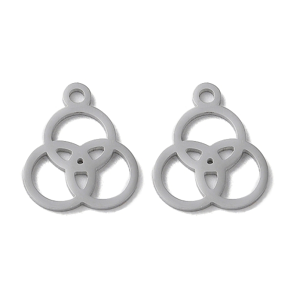 PandaHall 304 Stainless Steel Charms, Laser Cut, Round Ring Trinity Charms, Stainless Steel Color, 14.5x12.5x1mm, Hole: 1.6mm 304 Stainless...
PandaHall 304 Stainless Steel Charms, Laser Cut, Round Ring Trinity Charms, Stainless Steel Color, 14.5x12.5x1mm, Hole: 1.6mm 304 Stainless...