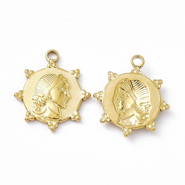 PandaHall Vacuum Plating 201 Stainless Steel Pendants, Sun with Human Charm, Real 18K Gold Plated, 23x20x2.6mm, Hole: 2.3mm 201 Stainless...
PandaHall Vacuum Plating 201 Stainless Steel Pendants, Sun with Human Charm, Real 18K Gold Plated, 23x20x2.6mm, Hole: 2.3mm 201 Stainless...