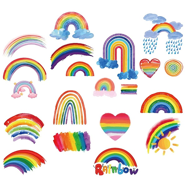 PandaHall 8 Sheets 8 Styles PVC Waterproof Wall Stickers, Self-Adhesive Decals, for Window or Stairway Home Decoration, Rectangle, Rainbow...
PandaHall 8 Sheets 8 Styles PVC Waterproof Wall Stickers, Self-Adhesive Decals, for Window or Stairway Home Decoration, Rectangle, Rainbow...