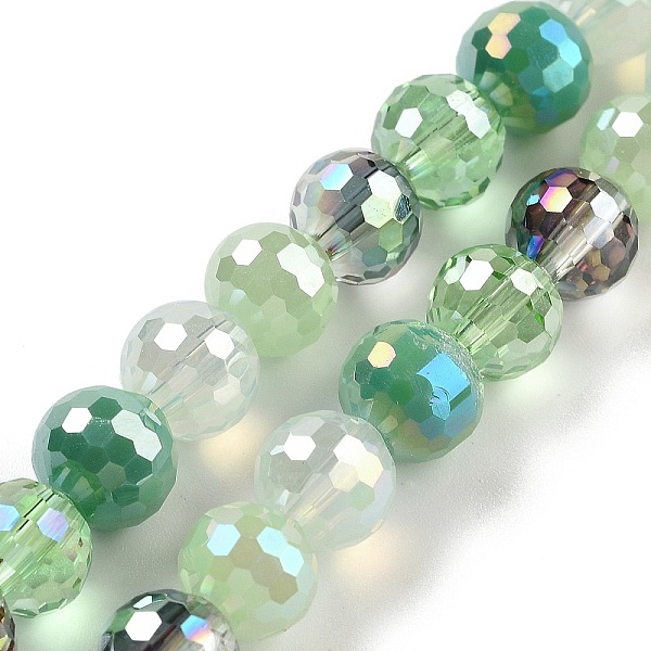 PandaHall Electroplate Glass Bead Strands, Faceted, Round, Mixed Color, 8mm, Hole: 1.4mm, about 50~51pcs/strand, 14.33''~14.69''..., Multicolor
PandaHall Electroplate Glass Bead Strands, Faceted, Round, Mixed Color, 8mm, Hole: 1.4mm, about 50~51pcs/strand, 14.33''~14.69''..., Multicolor