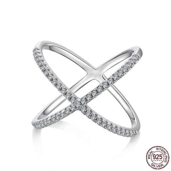 PandaHall Rhodium Plated 925 Sterling Silver Micro Pave Clear Cubic Zirconia Finger Ring, Criss Cross Rings with 925 Stamp, Real Platinum...
PandaHall Rhodium Plated 925 Sterling Silver Micro Pave Clear Cubic Zirconia Finger Ring, Criss Cross Rings with 925 Stamp, Real Platinum...