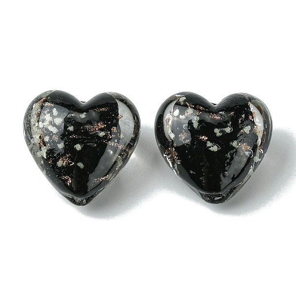 PandaHall Luminous Handmade Gold Sand Lampwork Beads, Glow in the Dark, Heart, Black, 20.5x20x12mm, Hole: 1.8mm Lampwork Heart Black
PandaHall Luminous Handmade Gold Sand Lampwork Beads, Glow in the Dark, Heart, Black, 20.5x20x12mm, Hole: 1.8mm Lampwork Heart Black
