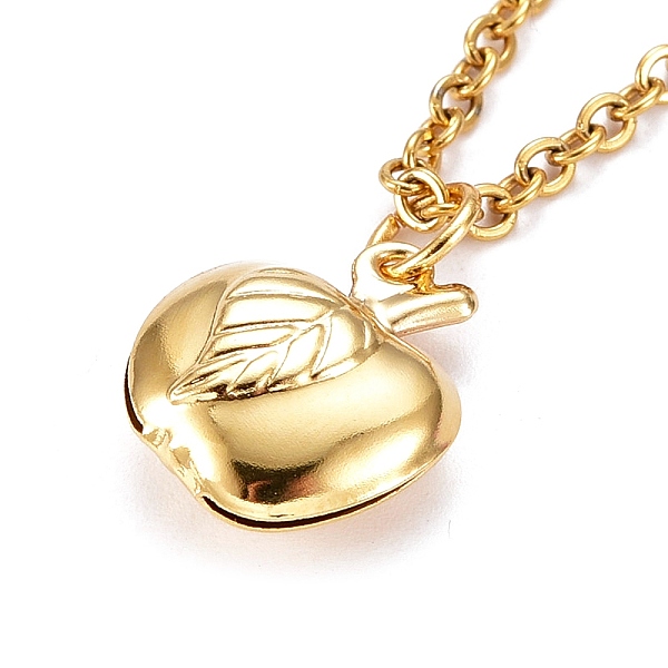 PandaHall Apple Pendant Necklaces, with 304 Stainless Steel Pendants & Cable Chains, Brass Spring Ring Clasps, Golden, 16.06 inch(40.8cm)...
PandaHall Apple Pendant Necklaces, with 304 Stainless Steel Pendants & Cable Chains, Brass Spring Ring Clasps, Golden, 16.06 inch(40.8cm)...