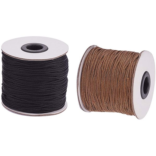 PandaHall JEWELEADER About 200 Yard Rattail Nylon Cord 1.5mm Black Camel Chinese Knotting Cord Braided Macrame Thread Beading String for DIY..., Multicolor
PandaHall JEWELEADER About 200 Yard Rattail Nylon Cord 1.5mm Black Camel Chinese Knotting Cord Braided Macrame Thread Beading String for DIY..., Multicolor