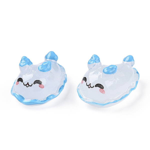 PandaHall Resin Decoden Cabochons, Marine Animal Series, Sea Hare, Light Sky Blue, 26x18.5x15mm Resin Other Animal White
PandaHall Resin Decoden Cabochons, Marine Animal Series, Sea Hare, Light Sky Blue, 26x18.5x15mm Resin Other Animal White