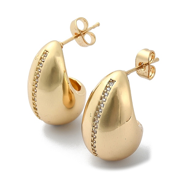 PandaHall Teardrop Brass Micro Pave Cubic Zirconia Stud Earrings, Half Hoop Earrings, Long-Lasting Plated, Golden, 22x14mm Cubic Zirconia...
PandaHall Teardrop Brass Micro Pave Cubic Zirconia Stud Earrings, Half Hoop Earrings, Long-Lasting Plated, Golden, 22x14mm Cubic Zirconia...