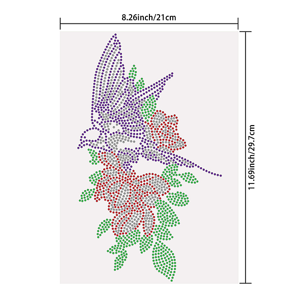 PandaHall Glass Hotfix Rhinestone, Iron on Appliques, Costume Accessories, for Clothes, Bags, Pants, Bird, 297x210mm Glass Rhinestone Bird
PandaHall Glass Hotfix Rhinestone, Iron on Appliques, Costume Accessories, for Clothes, Bags, Pants, Bird, 297x210mm Glass Rhinestone Bird