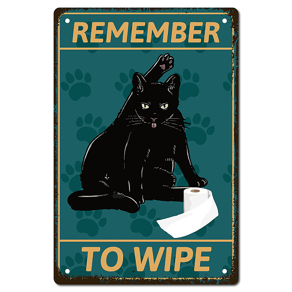 PandaHall CREATCABIN Black Cat Metal Tin Sign Remember to Wipe Cat Funny Vintage Retro Art Mural Hanging Iron Painting Poster Plaque...
PandaHall CREATCABIN Black Cat Metal Tin Sign Remember to Wipe Cat Funny Vintage Retro Art Mural Hanging Iron Painting Poster Plaque...