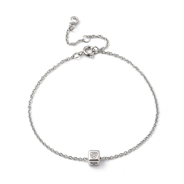 PandaHall Brass Micro Pave Clear Cubic Zirconia Charms Bracelets, with Brass Spring Ring Clasps, 304 Stainless Steel Cable Chains and...
PandaHall Brass Micro Pave Clear Cubic Zirconia Charms Bracelets, with Brass Spring Ring Clasps, 304 Stainless Steel Cable Chains and...