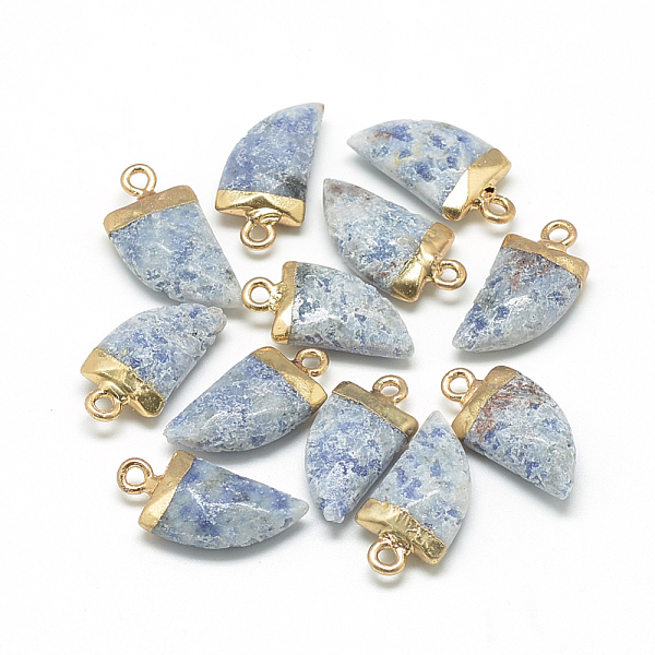 PandaHall Natural Sodalite Pointed Pendants, with Brass Findings, Faceted, Tusk Shape, Golden, Steel Blue, 21x11x5.5mm, Hole: 2mm Sodalite...
PandaHall Natural Sodalite Pointed Pendants, with Brass Findings, Faceted, Tusk Shape, Golden, Steel Blue, 21x11x5.5mm, Hole: 2mm Sodalite...