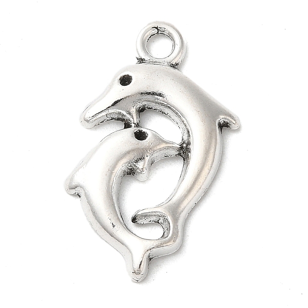PandaHall Alloy Dolphin Pendants, Tibetan Style, Cadmium Free & Nickel Free & Lead Free, Antique Silver, 21.5x12.5x2mm, Hole: 1.5mm, about...
PandaHall Alloy Dolphin Pendants, Tibetan Style, Cadmium Free & Nickel Free & Lead Free, Antique Silver, 21.5x12.5x2mm, Hole: 1.5mm, about...